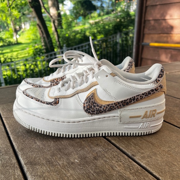 Nike Air Force 1 Low Shadow Leopard - SAIL/MULTI-SESAME-BLACK - Picture 1 of 16